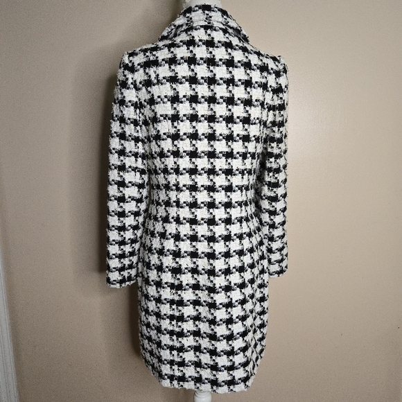 STS Sail to Sable Houndstooth Tweed Trench Coat - Picture 6 of 9